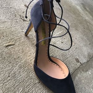 Rupert Sanderson Shoes - Rupert Sanderson Blue Suede Straps Rupert Sanderson Shoes - Rupert Sanderson Blue Suede Straps